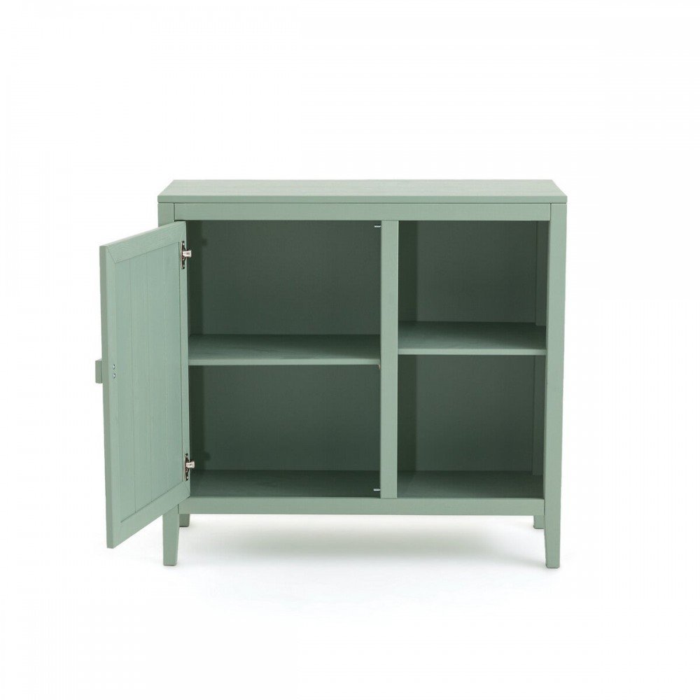 Vendee - Credenza/Consola estilo rustico con 1 puerta 4 repisas color